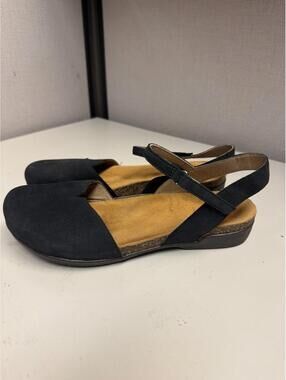 Dansko Women's Rowan Black Suede Leather Slip on Size 41